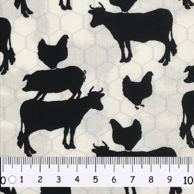 Baumwolle | Country fresh | weiß schwarz